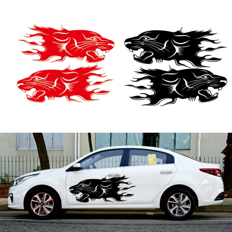 2 PCS/Set D-417 Lion Pattern Car Modified Decorative Sticker, D-417