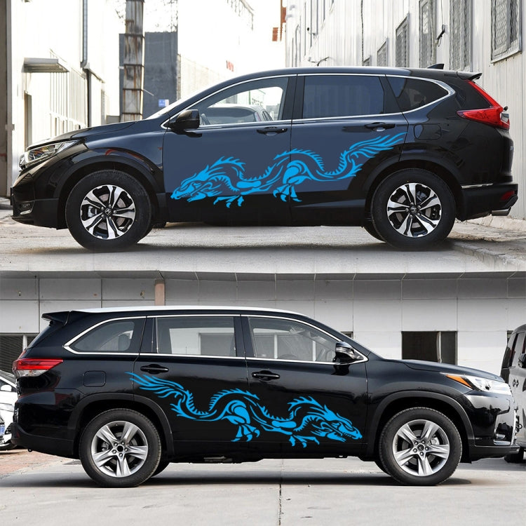 2 PCS/Set D-418 Dragon Totem Tribe Pattern Car Modified Decorative Sticker, D-418