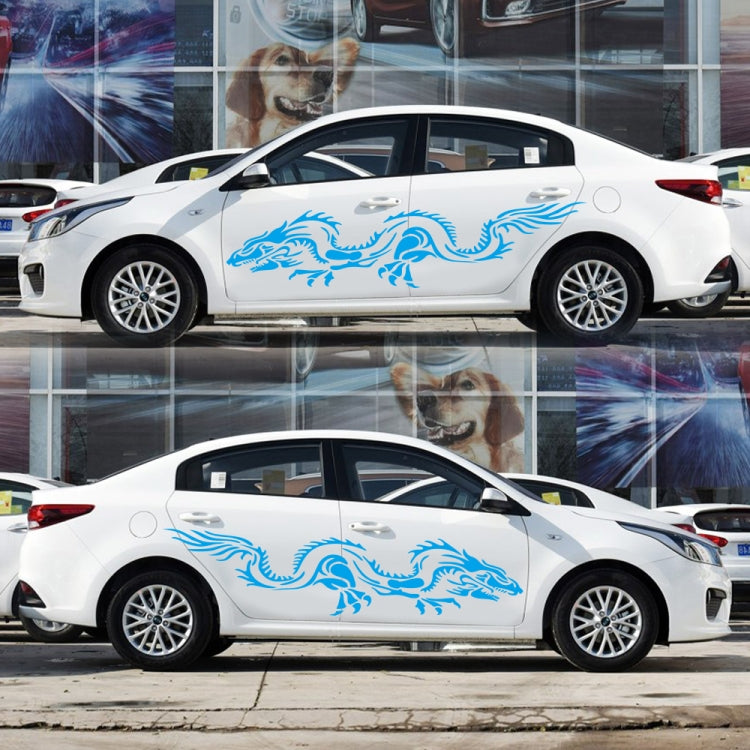 2 PCS/Set D-418 Dragon Totem Tribe Pattern Car Modified Decorative Sticker, D-418