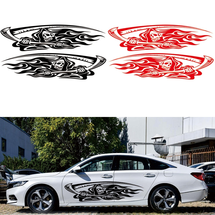 2 PCS/Set D-435 Grim Reaper Pattern Car Modified Decorative Sticker, D-435