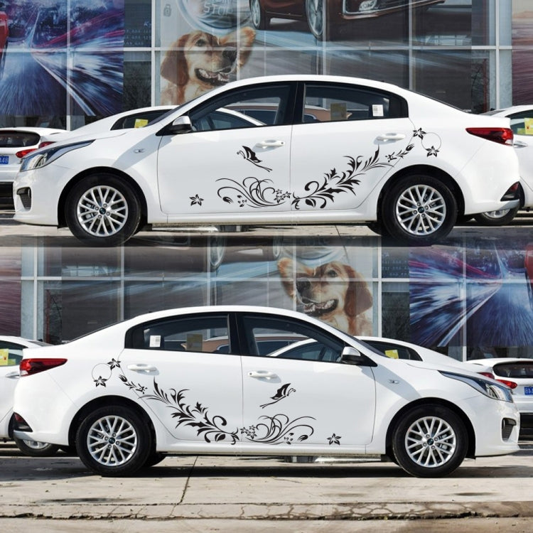 D-462 Butterfly Loves Flowers Pattern Car Modified Decorative Sticker, D-462