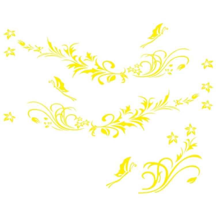 D-462 Butterfly Loves Flowers Pattern Car Modified Decorative Sticker, D-462