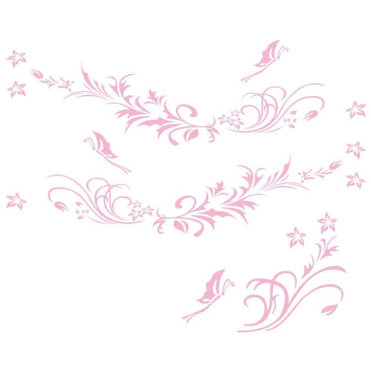 D-462 Butterfly Loves Flowers Pattern Car Modified Decorative Sticker, D-462