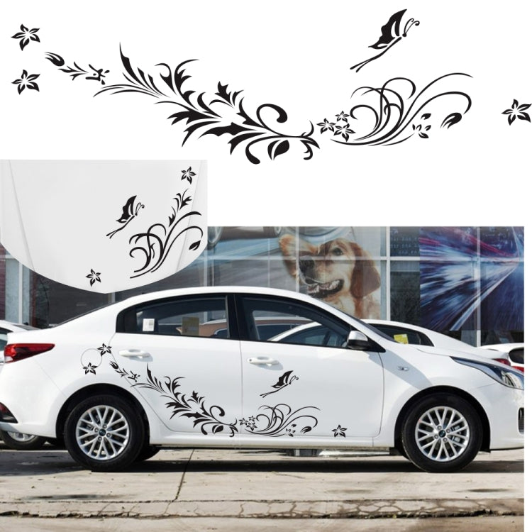 D-462 Butterfly Loves Flowers Pattern Car Modified Decorative Sticker, D-462