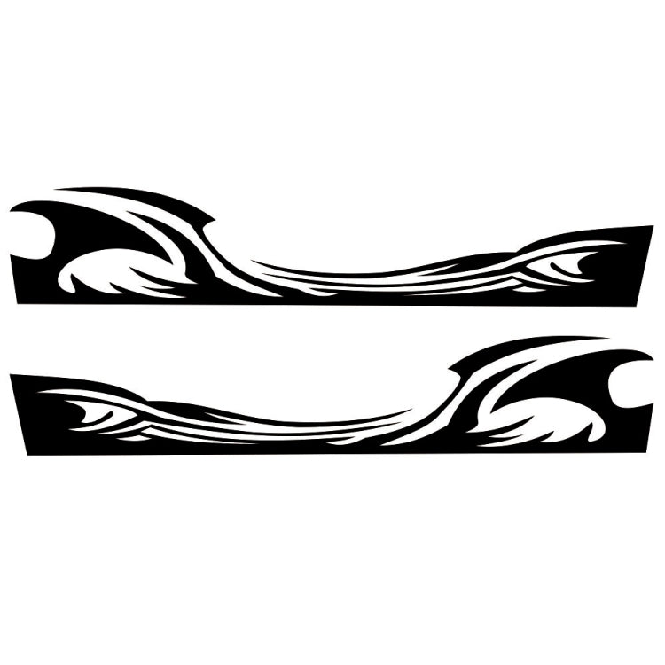 2 PCS/Set D-467 Waves Pattern Car Modified Decorative Sticker, D-467
