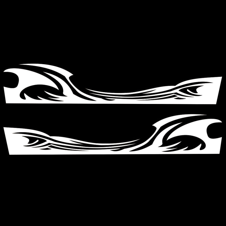 2 PCS/Set D-467 Waves Pattern Car Modified Decorative Sticker, D-467