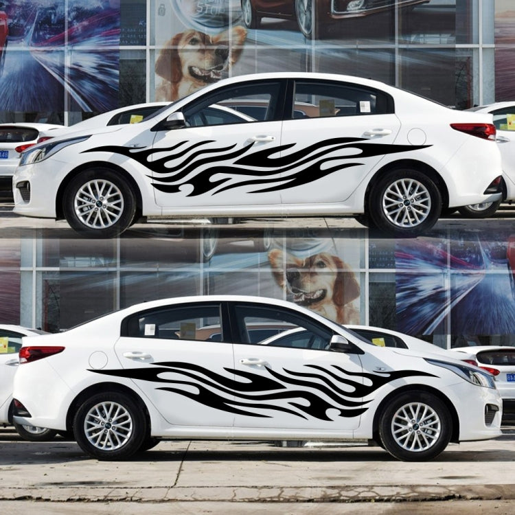 2 PCS/Set D-476 Fire Element Pattern Car Modified Decorative Sticker, D-476