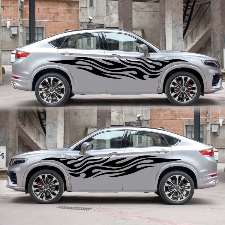 2 PCS/Set D-476 Fire Element Pattern Car Modified Decorative Sticker, D-476