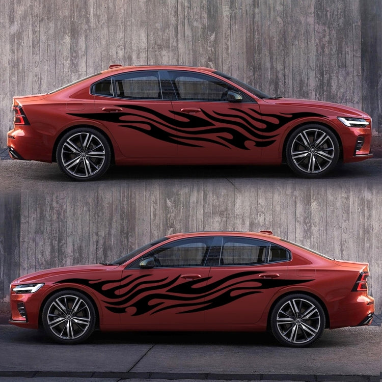 2 PCS/Set D-476 Fire Element Pattern Car Modified Decorative Sticker, D-476