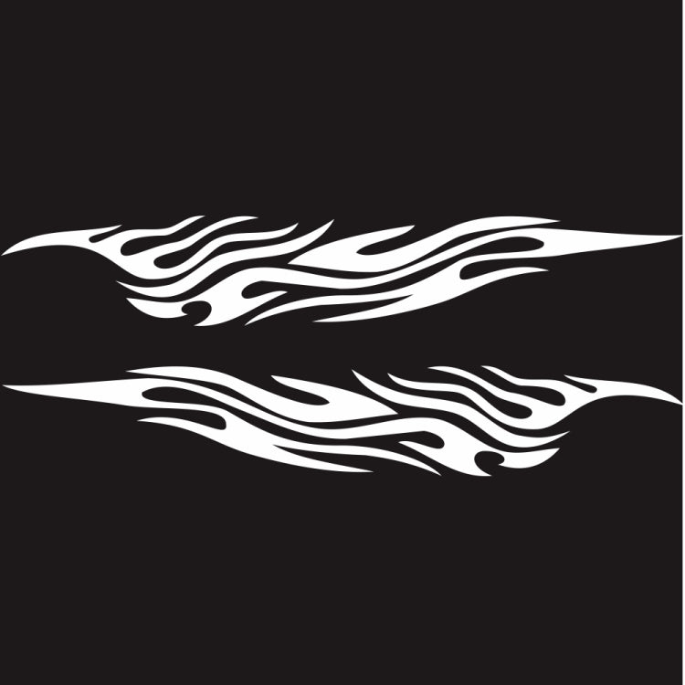 2 PCS/Set D-476 Fire Element Pattern Car Modified Decorative Sticker, D-476