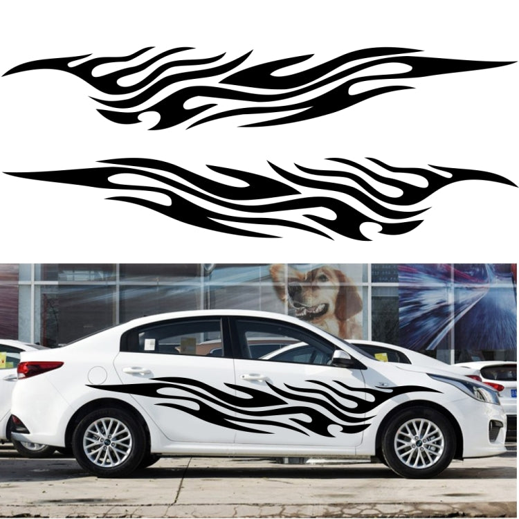 2 PCS/Set D-476 Fire Element Pattern Car Modified Decorative Sticker, D-476