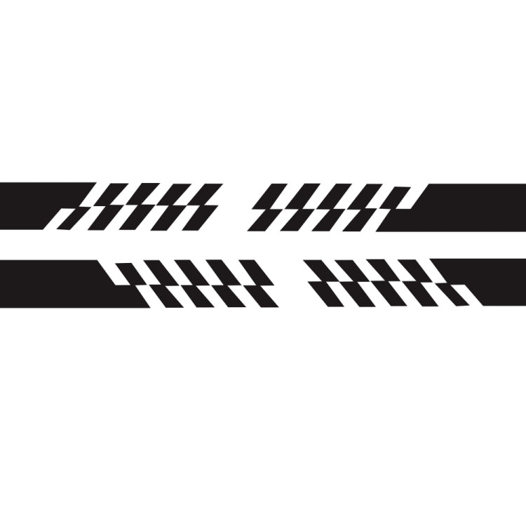 2 PCS/Set D-487 Stripe Pattern Car Modified Decorative Sticker, D-487