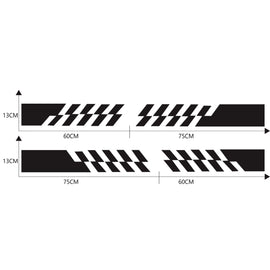 2 PCS/Set D-487 Stripe Pattern Car Modified Decorative Sticker, D-487