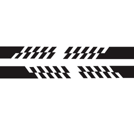 2 PCS/Set D-487 Stripe Pattern Car Modified Decorative Sticker, D-487