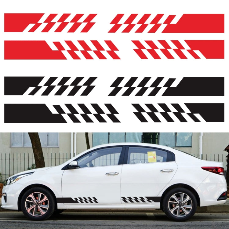 2 PCS/Set D-487 Stripe Pattern Car Modified Decorative Sticker, D-487