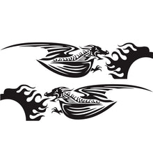 Load image into Gallery viewer, 2 PCS/Set D-489 Fire-breathing Dragon Pattern Car Modified Decorative Sticker, D-489