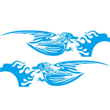 Load image into Gallery viewer, 2 PCS/Set D-489 Fire-breathing Dragon Pattern Car Modified Decorative Sticker, D-489
