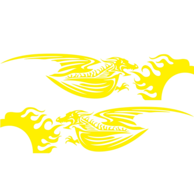 2 PCS/Set D-489 Fire-breathing Dragon Pattern Car Modified Decorative Sticker, D-489