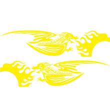 Load image into Gallery viewer, 2 PCS/Set D-489 Fire-breathing Dragon Pattern Car Modified Decorative Sticker, D-489