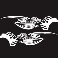 Load image into Gallery viewer, 2 PCS/Set D-489 Fire-breathing Dragon Pattern Car Modified Decorative Sticker, D-489