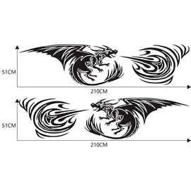 2 PCS/Set D-498 Pterosaur Spitfire Pattern Car Modified Decorative Sticker, D-498