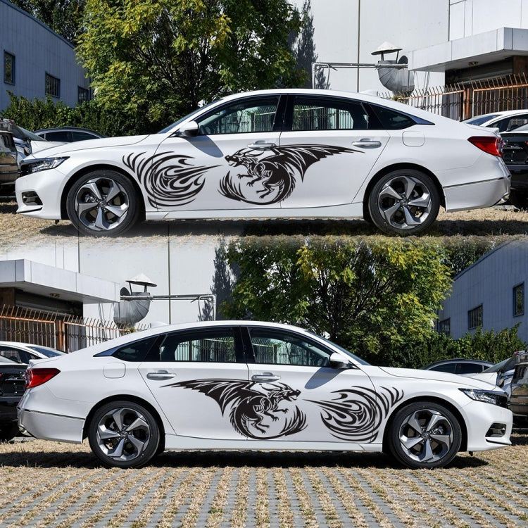 2 PCS/Set D-498 Pterosaur Spitfire Pattern Car Modified Decorative Sticker, D-498