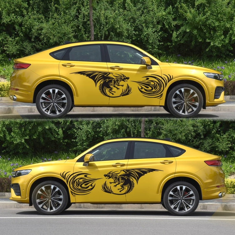 2 PCS/Set D-498 Pterosaur Spitfire Pattern Car Modified Decorative Sticker, D-498