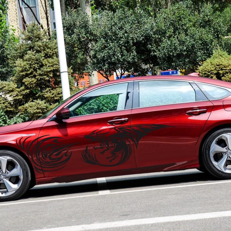 2 PCS/Set D-498 Pterosaur Spitfire Pattern Car Modified Decorative Sticker, D-498