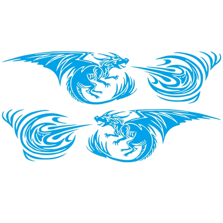 2 PCS/Set D-498 Pterosaur Spitfire Pattern Car Modified Decorative Sticker, D-498