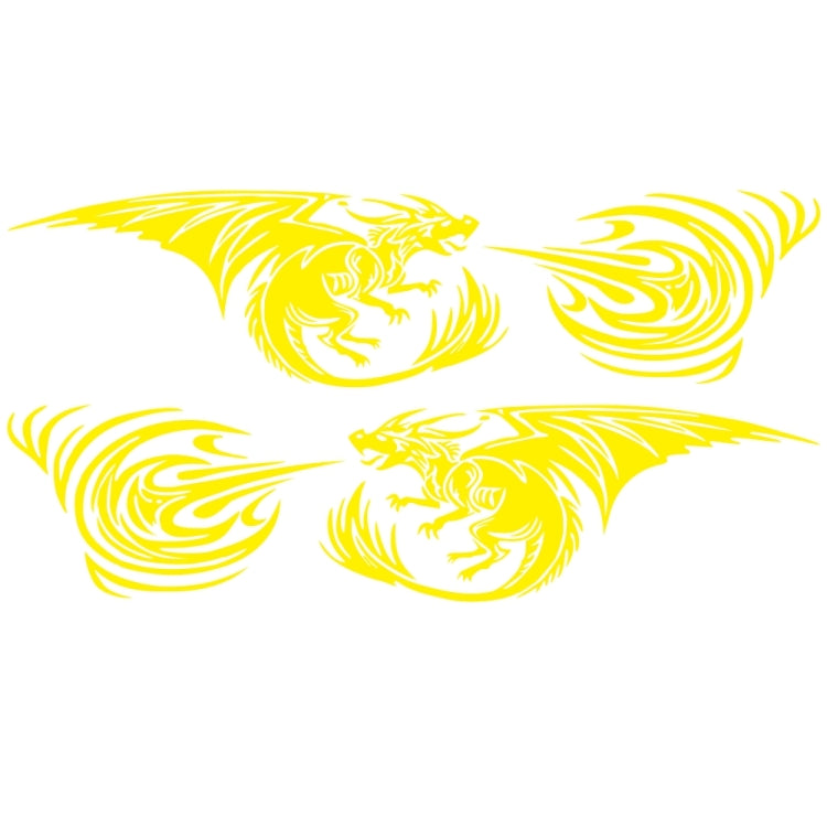 2 PCS/Set D-498 Pterosaur Spitfire Pattern Car Modified Decorative Sticker, D-498