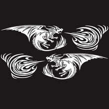 Load image into Gallery viewer, 2 PCS/Set D-498 Pterosaur Spitfire Pattern Car Modified Decorative Sticker, D-498