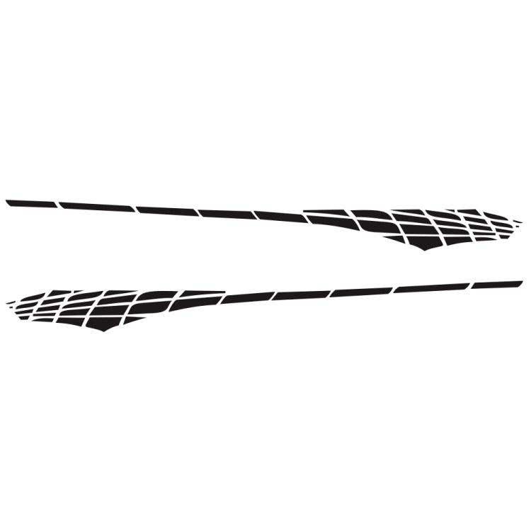 2 PCS/Set D-501 Plaid Pattern Car Modified Decorative Sticker, D-501