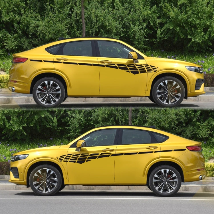 2 PCS/Set D-501 Plaid Pattern Car Modified Decorative Sticker, D-501