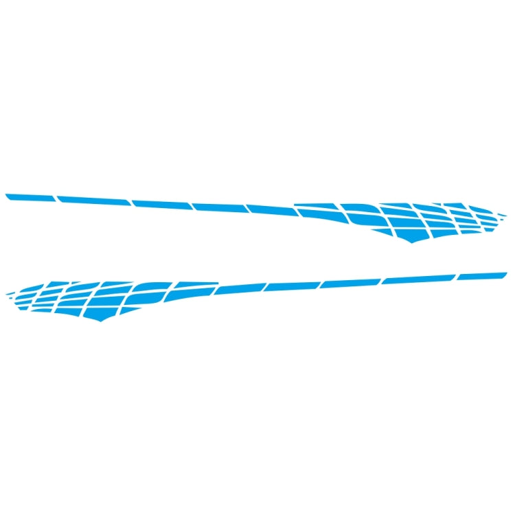 2 PCS/Set D-501 Plaid Pattern Car Modified Decorative Sticker, D-501