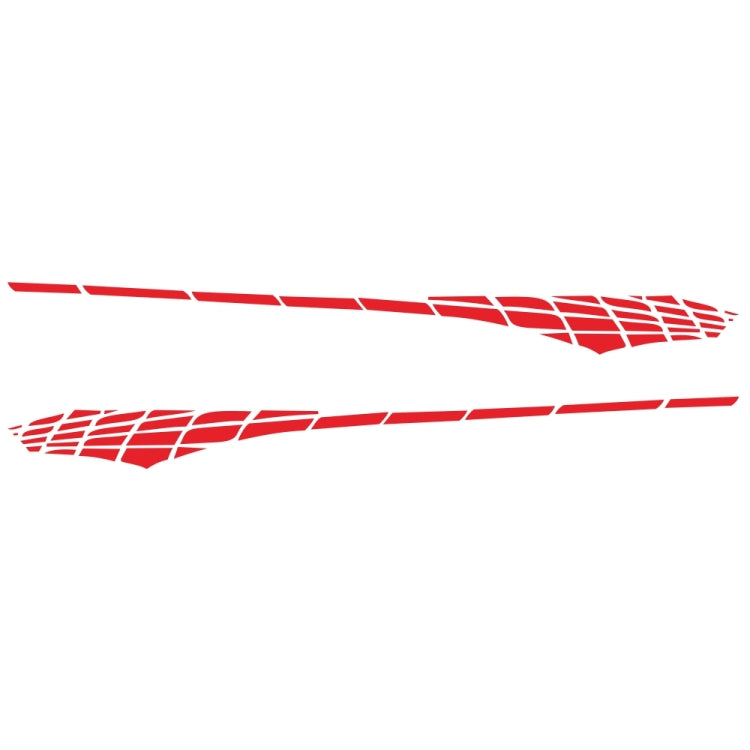 2 PCS/Set D-501 Plaid Pattern Car Modified Decorative Sticker, D-501