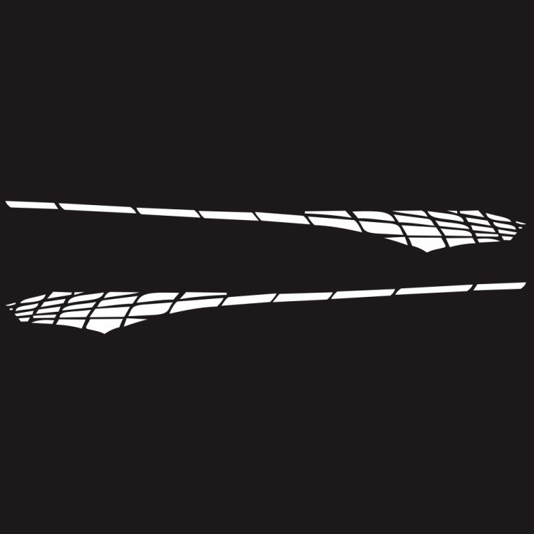 2 PCS/Set D-501 Plaid Pattern Car Modified Decorative Sticker, D-501