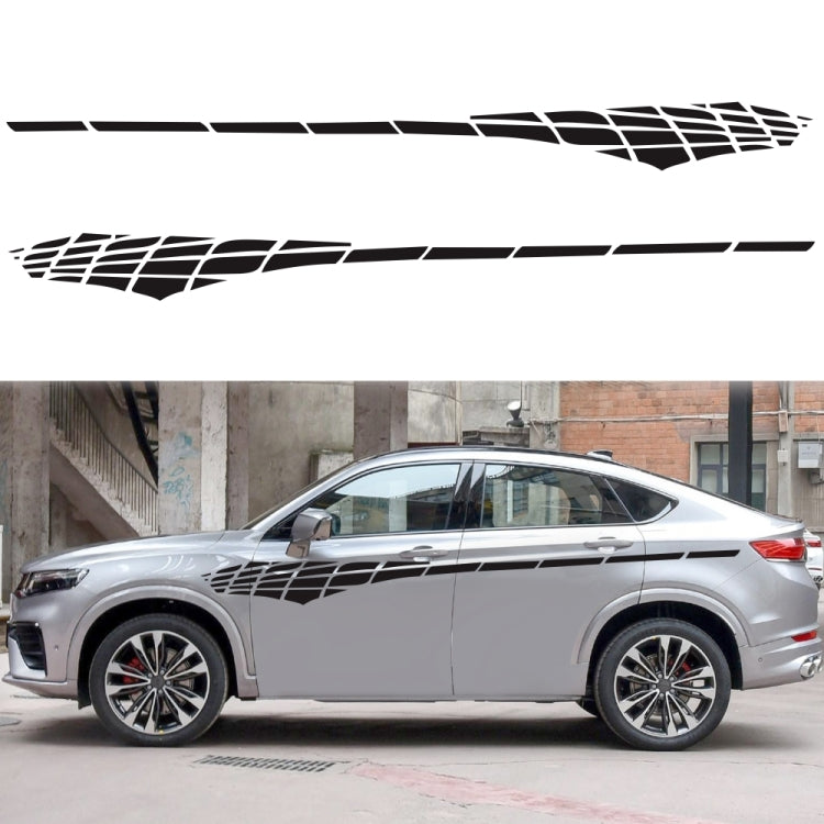 2 PCS/Set D-501 Plaid Pattern Car Modified Decorative Sticker, D-501