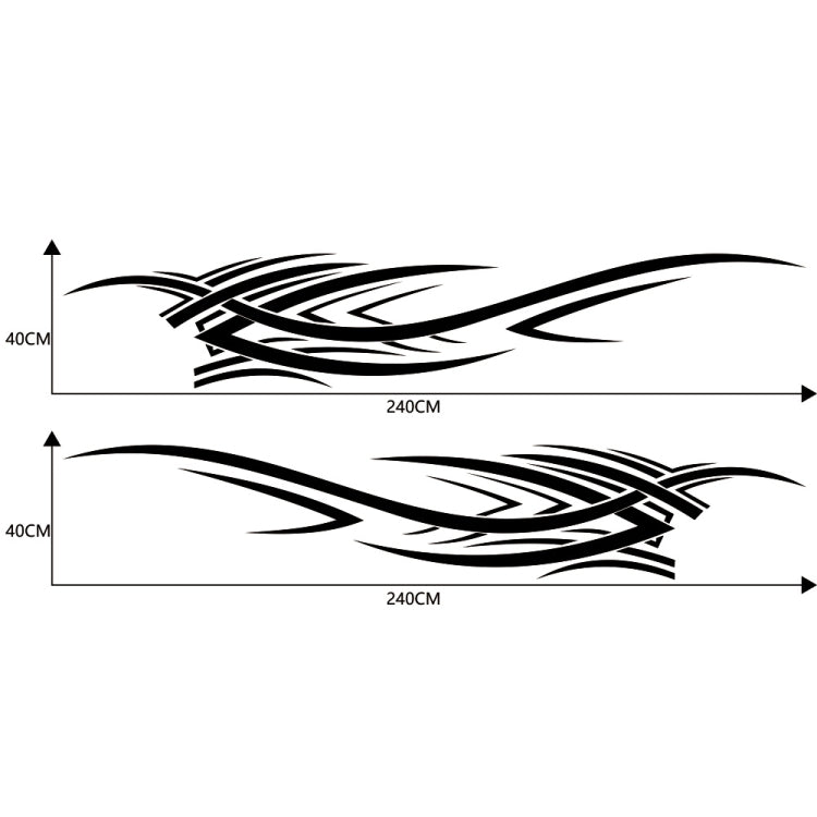 2 PCS/Set D-503 Totem Pattern Car Modified Decorative Sticker, D-503