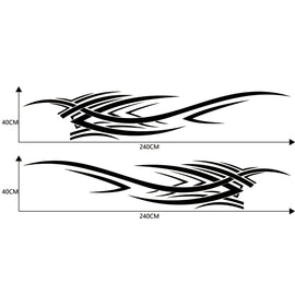 2 PCS/Set D-503 Totem Pattern Car Modified Decorative Sticker, D-503