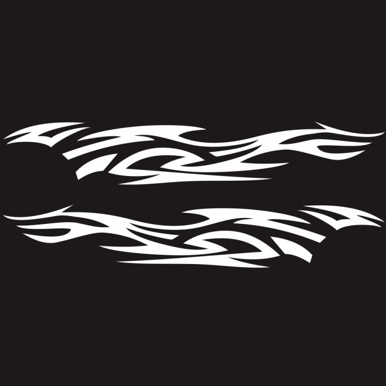 2 PCS/Set D-521 Fire Totem Pattern Car Modified Decorative Sticker, D-521