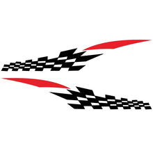 Load image into Gallery viewer, 2 PCS/Set D-538 Checkered Totem Pattern Car Modified Decorative Sticker