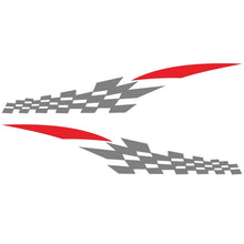 Load image into Gallery viewer, 2 PCS/Set D-538 Checkered Totem Pattern Car Modified Decorative Sticker