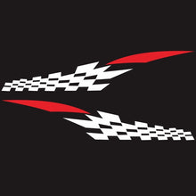 Load image into Gallery viewer, 2 PCS/Set D-538 Checkered Totem Pattern Car Modified Decorative Sticker