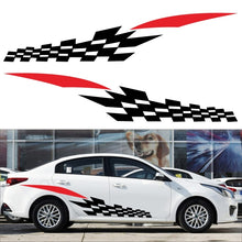Load image into Gallery viewer, 2 PCS/Set D-538 Checkered Totem Pattern Car Modified Decorative Sticker
