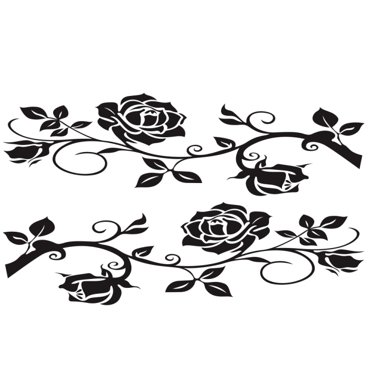 2 PCS/Set D-545 Rose Pattern Car Modified Decorative Sticker, D-545