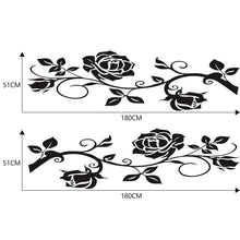 Load image into Gallery viewer, 2 PCS/Set D-545 Rose Pattern Car Modified Decorative Sticker, D-545