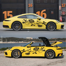 Load image into Gallery viewer, 2 PCS/Set D-545 Rose Pattern Car Modified Decorative Sticker, D-545