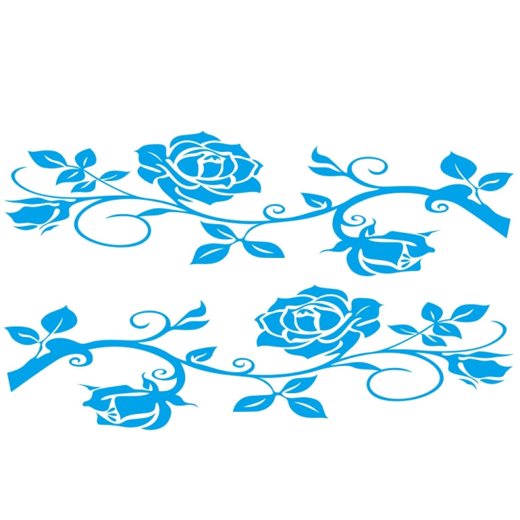 2 PCS/Set D-545 Rose Pattern Car Modified Decorative Sticker, D-545