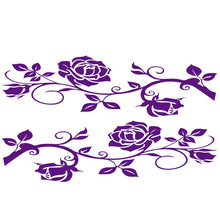 Load image into Gallery viewer, 2 PCS/Set D-545 Rose Pattern Car Modified Decorative Sticker, D-545