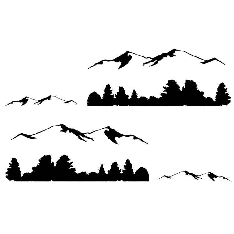 2 PCS/Set D-684 Mountain Totem Pattern Car Modified Decorative Sticker, D-684